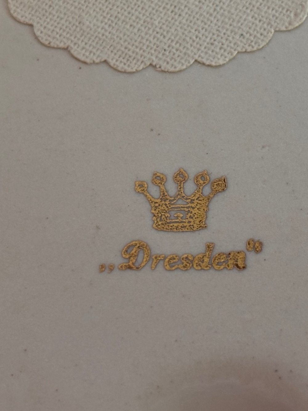 Dresden Porcelain Vintage Trinket Dishes Wall Decor Set of Two - Picture 10 of 13